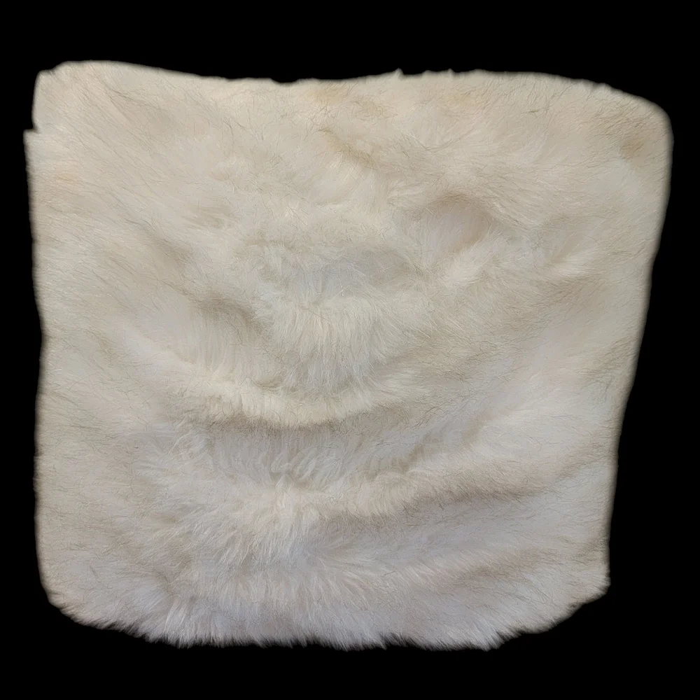 Neutral Faux Fur Soft Pillow 20x22 Textured‎ Boho